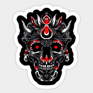 Black knight's skull of darkness Sticker